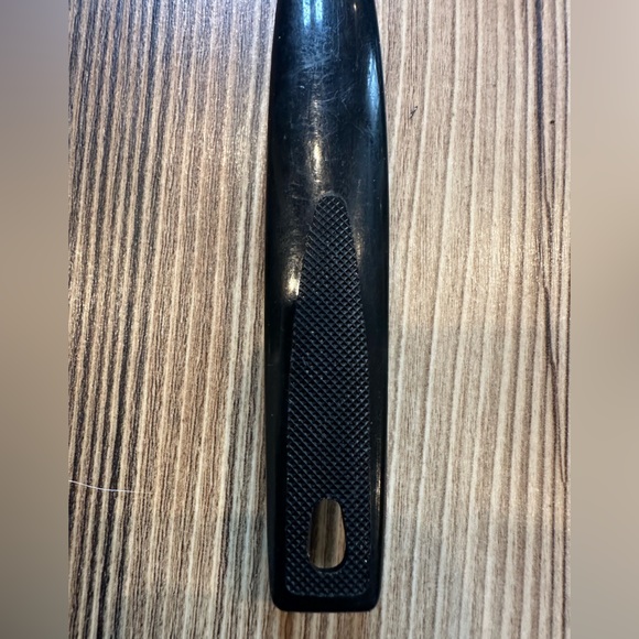 Vintage Black Slotted Serving Spoon Korea stainless steel - Picture 3 of 7